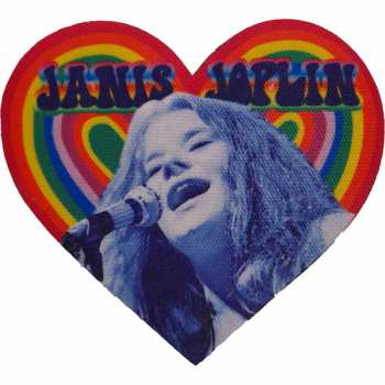 Merch Janis Joplin: Nášivka Heart