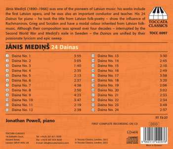 CD Jānis Mediņš:  24 Dainas (Preludes) 397825