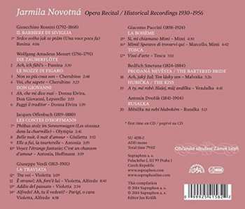 CD Jarmila Novotná: Opera Recital Historical Recordings 1930-1956 26540