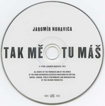 CD Jaromír Nohavica: Tak Mě Tu Máš 51719