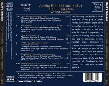 CD Jascha Heifetz: Lalo: Symphonie espagnole • Chausson: Poème • Wieniawski: Violin Concerto No. 2 257383