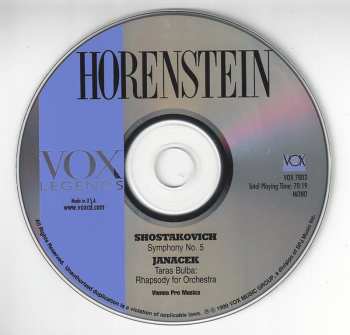 CD Jascha Horenstein: Jascha Horenstein Conducts 473138