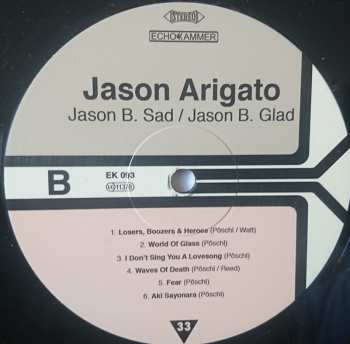 LP Jason Arigato: Jason B. Sad / Jason B. Glad 189796