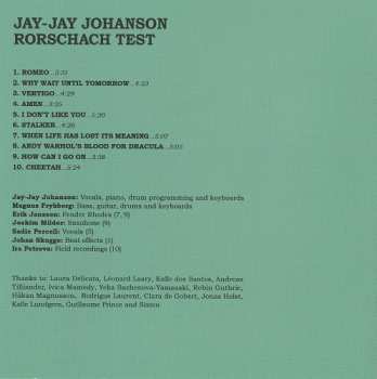CD Jay-Jay Johanson: Rorschach Test 337029