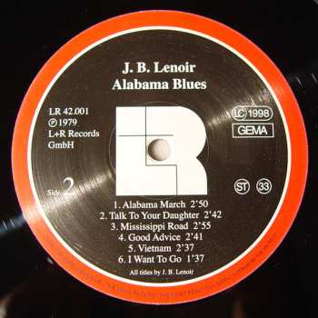 LP J.B. Lenoir: Alabama Blues LTD 132906
