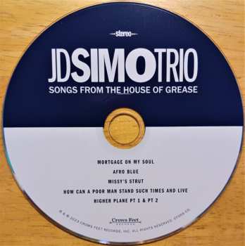 CD J.D. Simo: Songs From The House Of Grease 438578