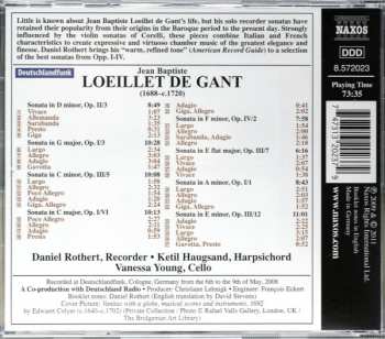 CD Jean Baptiste Loeillet De Gant: Recorder Sonatas 115589
