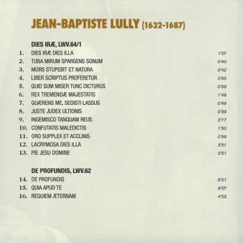 CD Jean-Baptiste Lully: Dies Iræ · De Profundis · Te Deum 261911