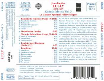 CD Jean-Baptiste Lully: Grands Motets Vol. 3 439990