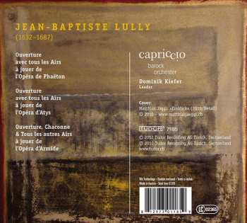 CD Jean-Baptiste Lully: Phaëton • Atys • Armide - Ouvertures Avec Tous Les Airs 324310