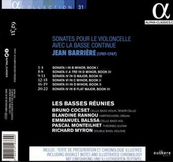 CD Jean Barrière: Sonates Pour Le Violoncelle Avec La Basse Continue 149155