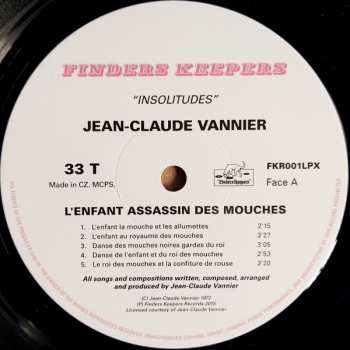 LP Jean-Claude Vannier: L'enfant Assassin Des Mouches 434567