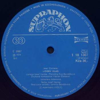 LP Jean Cocteau: Lidský Hlas