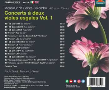 CD Jean de Sainte-Colombe: Concerts À Deux Violes Esgales Vol. 1 300364