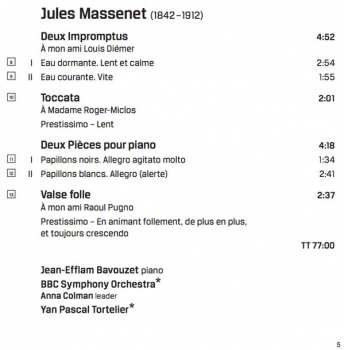 SACD Jean-Efflam Bavouzet: Ravel Debussy Massenet 337974