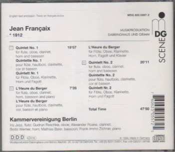 CD Jean Françaix: Wind Quintets Nos. 1 & 2 / L'Heure Du Berger 462344