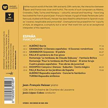 6CD Jean-François Heisser: España: Piano Works By Albéniz/Granados/Falla/Mompou/Turina 276717