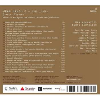 CD Jean Hanelle Of Cambrai: Cypriot Vespers. Maronite and Byzantine Chants, Motets and Plainchant 502923