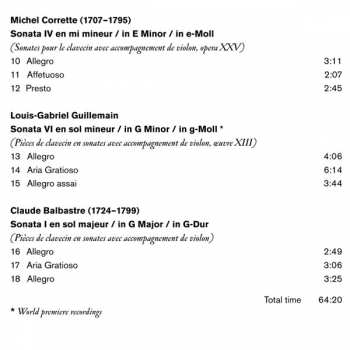 2CD Jean Joseph Cassanea De Mondonville: French Sonatas For Harpsichord And Violin  195558