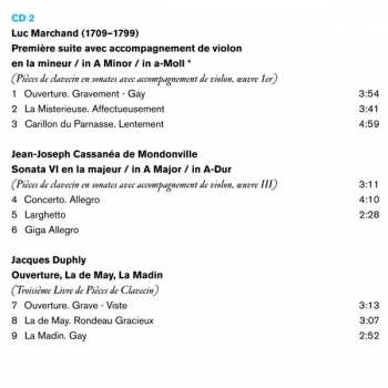 2CD Jean Joseph Cassanea De Mondonville: French Sonatas For Harpsichord And Violin  195558