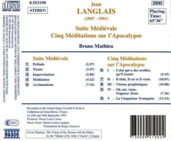 CD Jean Langlais: Suite Médiévale • Cinq Méditations Sur L'Apocalypse 456361