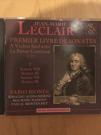 Jean Marie Leclair: Premier Livre de Sonates A Violin Seul Avec La Basse Continue 1723