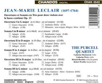 CD Jean Marie Leclair: Ouvertures Et Sonates En Trio, Op. 13 454404