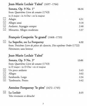 CD Jean Marie Leclair: Violin Sonatas 316520