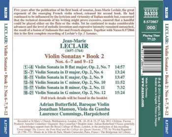 CD Jean Marie Leclair: Violin Sonatas • Book 2 Nos. 6-7 and 9-12 174239