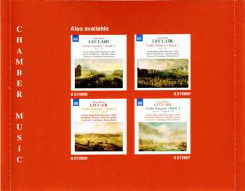 CD Jean Marie Leclair: Violin Sonatas • Book 3: Op.5, Nos. 1-4 257943