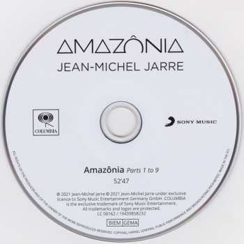 CD Jean-Michel Jarre: Amazônia DIGI 1905