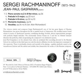CD Jean-paul Gasparian: Rachmaninoff 467452