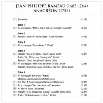 CD Jean-Philippe Rameau: Anacréon 292337