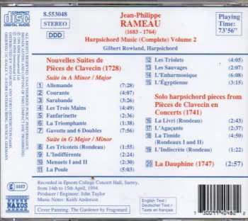 CD Jean-Philippe Rameau: Harpsichord Music (Complete) Volume 2 Pièces De Clavecin (1728 & 1741) 329756