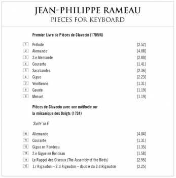CD Jean-Philippe Rameau: Pieces For Keyboard 437110