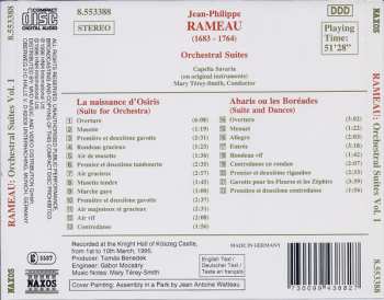 CD Jean-Philippe Rameau: La Naissance D'Osiris (Suite For Orchestra) / Abaris Ou Les Boréades (Suite And Dances) 296116