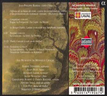 CD Jean-Philippe Rameau: Le Berger Fidèle, Thétis & Pièces En Concerts 303266