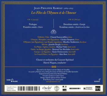 2CD Jean-Philippe Rameau: Les Fêtes De L'Hymen Et De L'Amour 335325