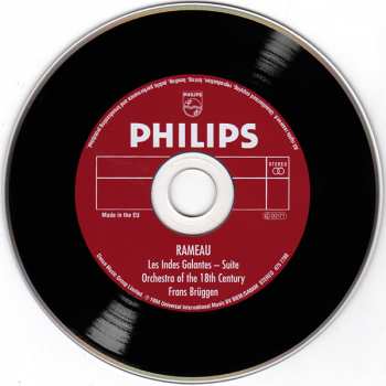 CD Jean-Philippe Rameau: Les Indes Galantes - Suite 112254