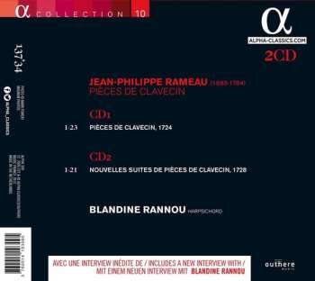 2CD Jean-Philippe Rameau: Pièces de Clavecin 460093