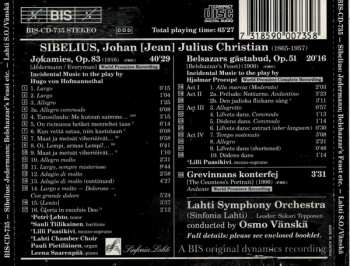 CD Jean Sibelius: Jedermann, Op.83 / Belshazzar's Feast, Op.51 / The Countess's Portrait 332701