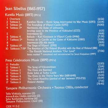 CD Jean Sibelius: Karelia • Press Celebrations Music 193529