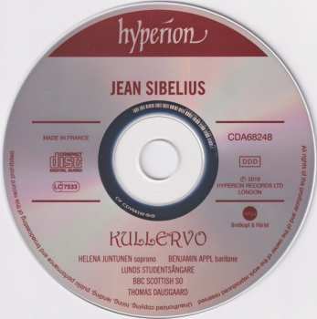 CD Jean Sibelius: Kullervo 284902