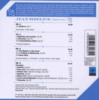 4CD/Box Set Jean Sibelius: Kullervo / Cantatas / The Maiden In The Tower / Lemminkäinen / Pelléas & Mélisande 49024