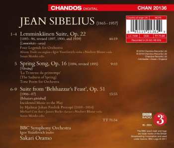 CD Jean Sibelius: Lemminkäinen Suite · Spring Song Suite From ‘Belshazzar’s Feast’ 294271