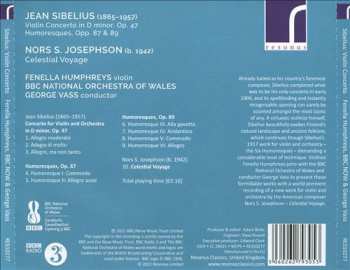 CD Jean Sibelius: Violin Concerto, Op. 47; Humoresques, Opp. 87 & 89; Celestial Voyage 459295