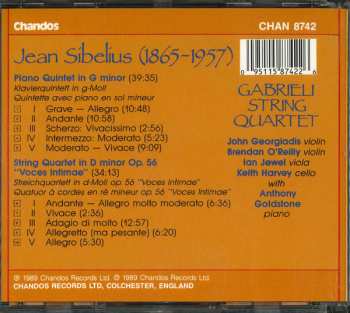 CD Jean Sibelius: Piano Quintet / String Quartet 178538