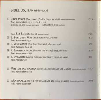 CD Jean Sibelius: Saarella Palaa; Fire On The Island (Choral Music By Jean Sibelius) 488516