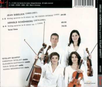 CD Jean Sibelius: String Quartets 520044