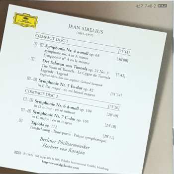2CD Jean Sibelius: Symphonien Nos. 4-7 / Der Schwan Von Tuonela · Tapiola 406212